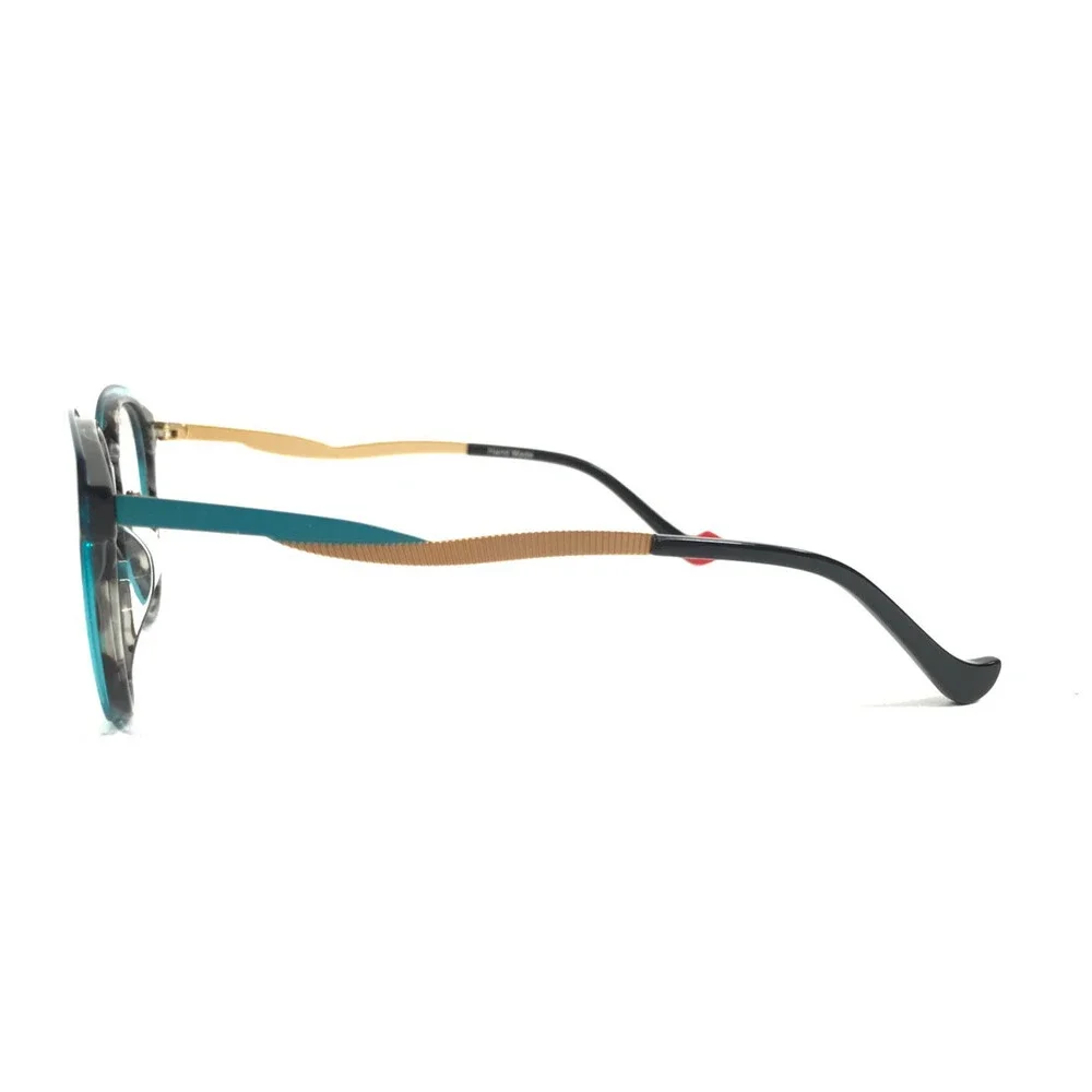 BOZ by J.F. Rey Eyeglasses Frames LIVIA 2050 Blue Tortoise Teal Gold 51-18-140